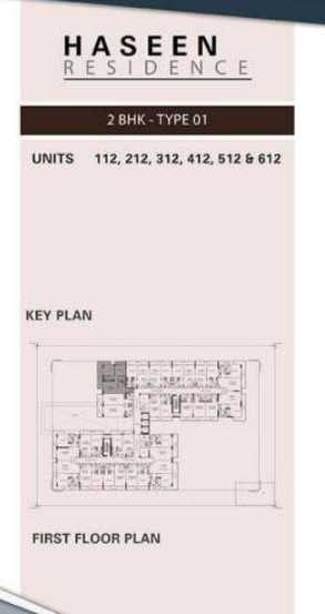 Type 01 2BHK - Haseen Residence 2